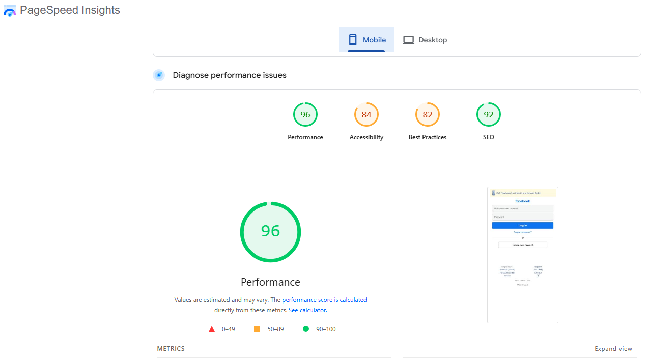 PageSpeed Insights